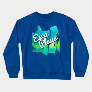 Blue/Green Watercolor Crewneck Sweatshirt